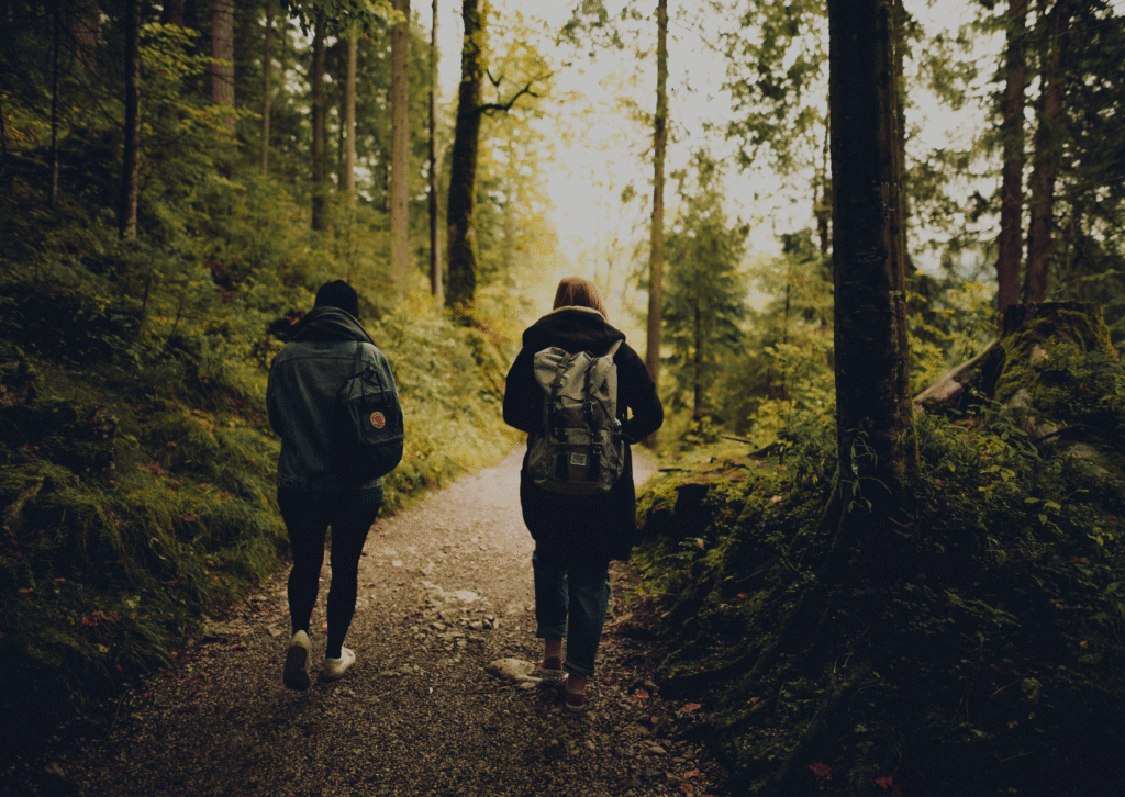 Current image: two guys in a hiking