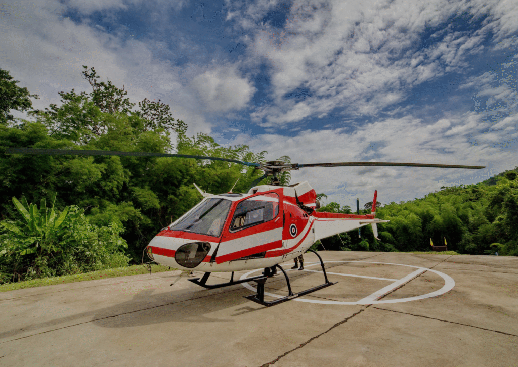 Current image: Helicopter at Heliport