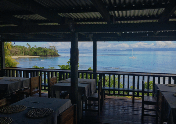 Restaurant with a view beach